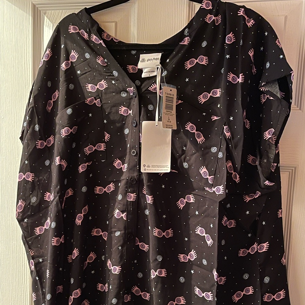 Torrid Harry Potter 2 2x Luna Lovegood dolman top